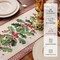 13 x 72 Inch, Printed Holly Christmas Satin Runners,Seasonal Winter Holiday Decoration for Kitchen, Dining Table, and Home Party Decor